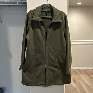 Torrid Olive Green Sweatshirt Coat
